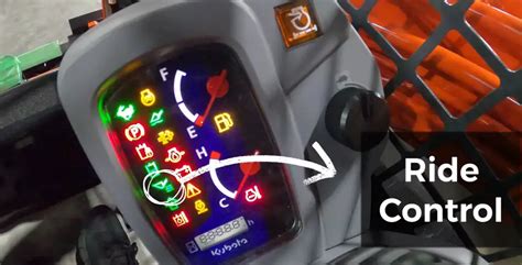 kubota svl75 2 warning lights